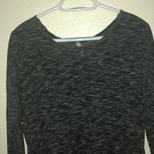 black and gray long sleeve